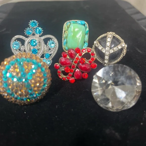 BUNDLE OF 6 RINGS - Picture 3 of 7